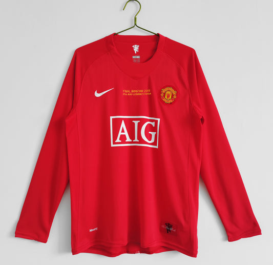 Manchester United manga larga 07/08 FINAL